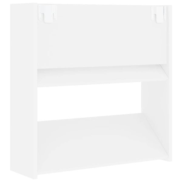 Weiße Wand-Schuhschränke, 4er Set