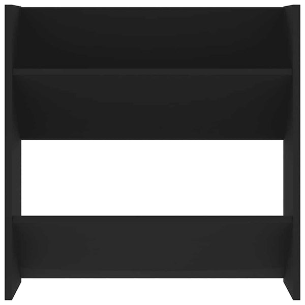 Schwarzer Wand-Schuhschrank 60 cm