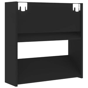 Wand Schuhschrank Schwarz, 4er Set