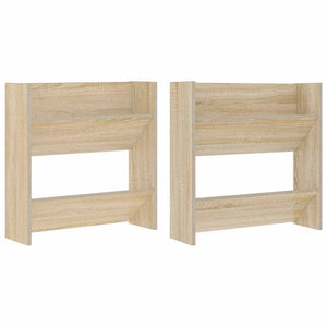 Wand Schuhschrank Sonoma Eiche, 2er Set
