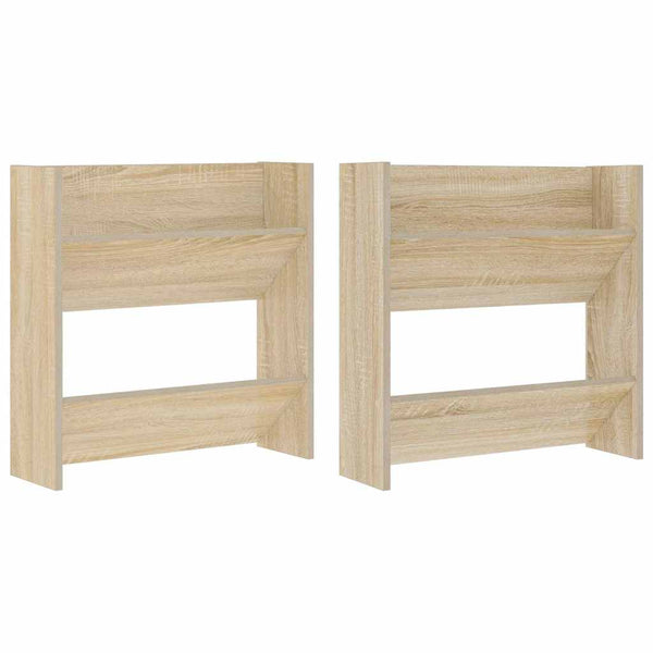 Wand Schuhschrank Sonoma Eiche, 2er Set