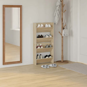 Wand Schuhschrank Sonoma Eiche, 2er Set