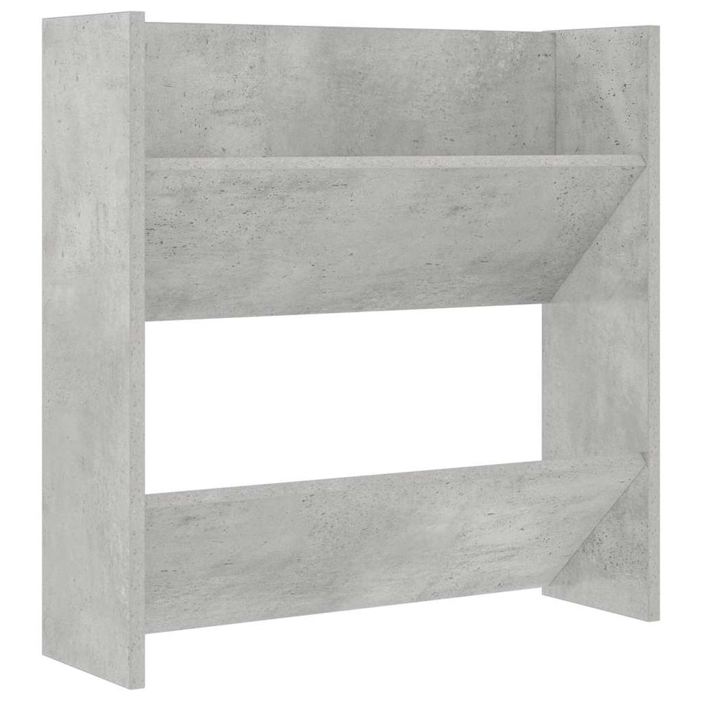 vidaXL Wall-Mounted Shoe Cabinet Concrete Grey 60x18x60 cm Engineered Wood