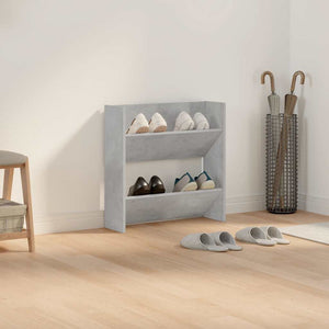 Wand Schuhschrank Betongrau 60cm