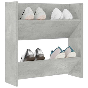 Wand Schuhschrank Betongrau 60cm