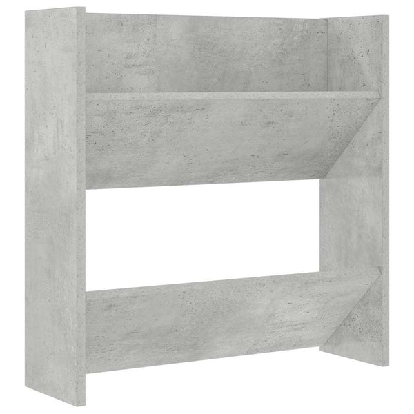 Wand-Schuhschränke, Betongrau, 2er-Set