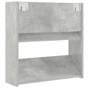 Wand-Schuhschränke, Betongrau, 2er-Set