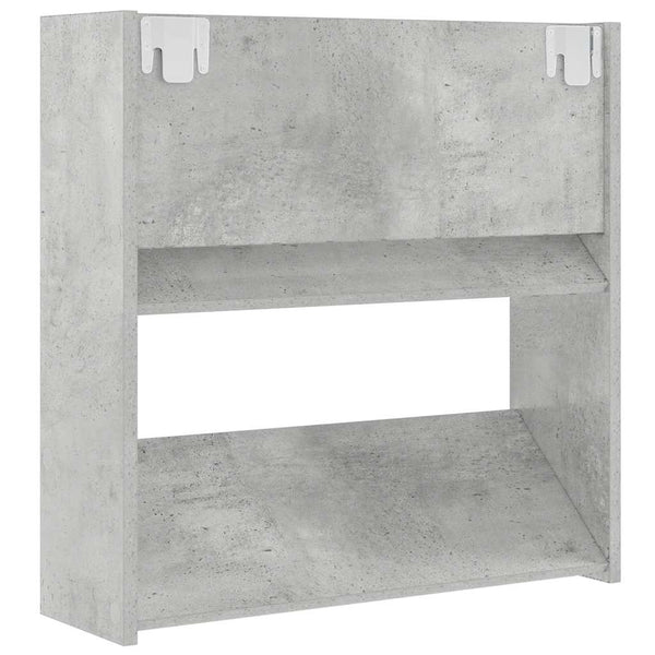 Wand-Schuhschränke, Betongrau, 2er-Set