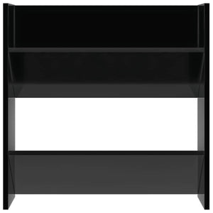 Wand-Schuhschränke, Hochglanz Schwarz, 4er-Set