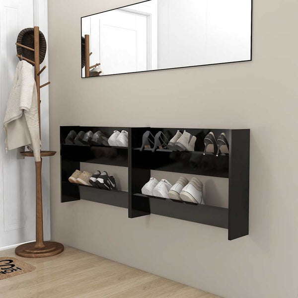 Wand Schuhschrank Grau 80cm
