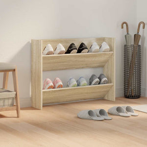 Wand Schuhschrank Sonoma Eiche 80cm