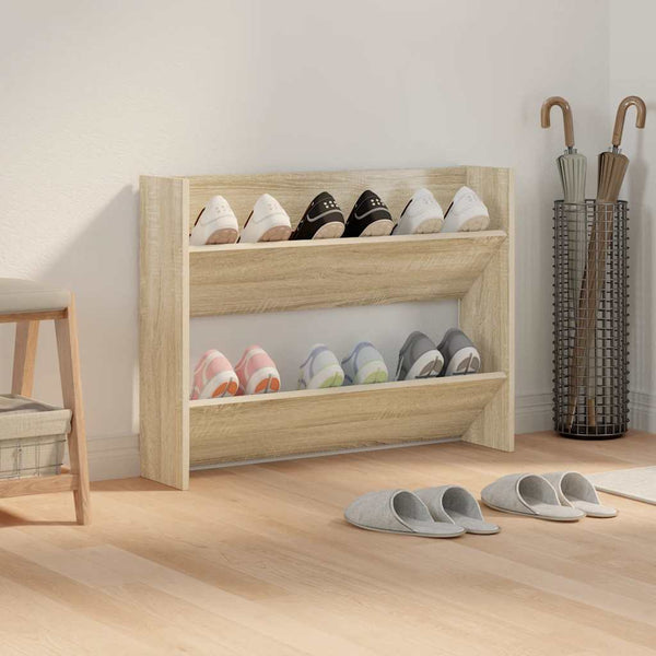 Wand Schuhschrank Sonoma Eiche 80cm