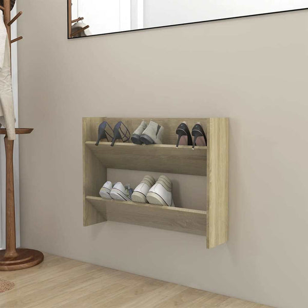 Wand Schuhschrank Sonoma Eiche 80cm