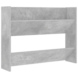 Wand-Schuhschrank Betongrau, 2er Set