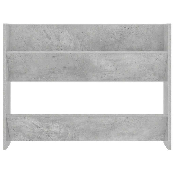 Wand-Schuhschrank Betongrau, 2er Set