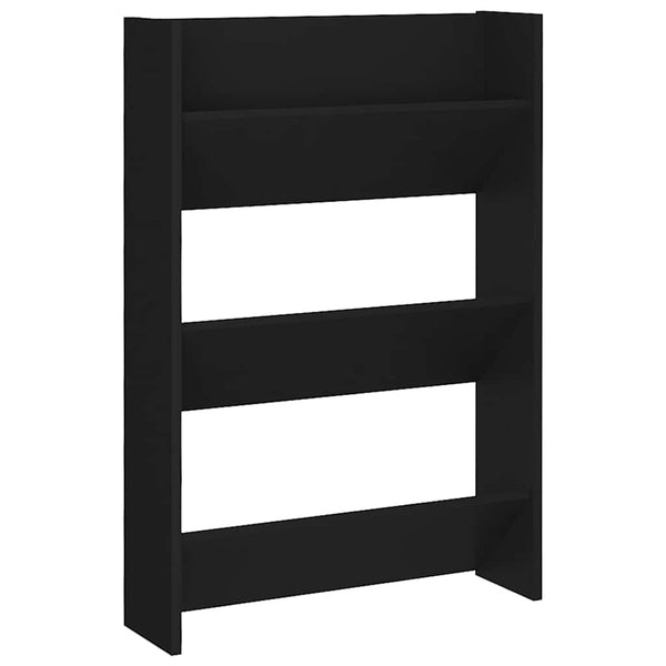 Wand Schuhschrank Set, Schwarz, 2er