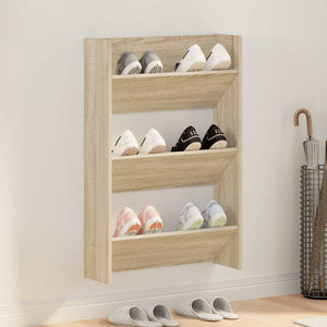 Wand Schuhschrank Sonoma Eiche 60cm