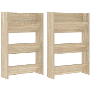 Wand Schuhschrank Sonoma Eiche, 2er Set