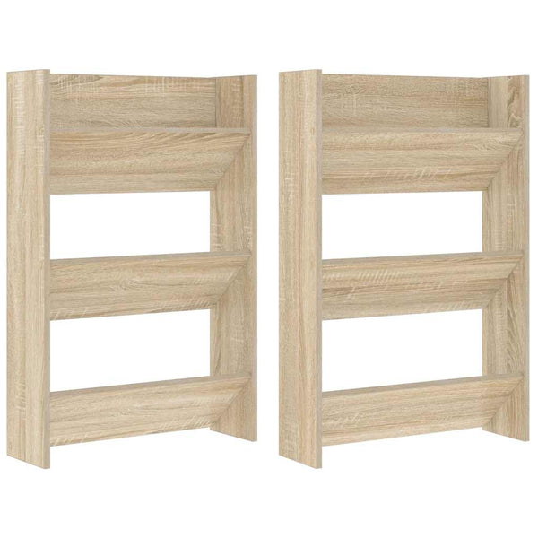 Wand Schuhschrank Sonoma Eiche, 2er Set