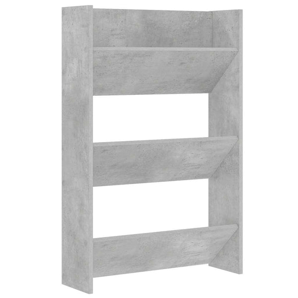 Wand Schuhschrank Betongrau 60x90 cm