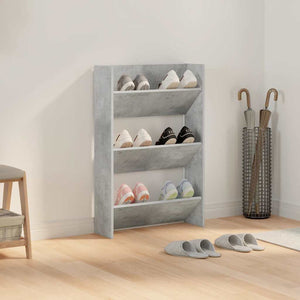 Wand Schuhschrank Betongrau 60x90 cm