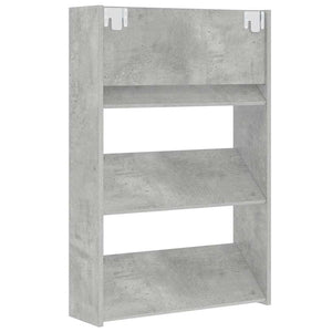 Wand Schuhschrank Betongrau 60x90 cm