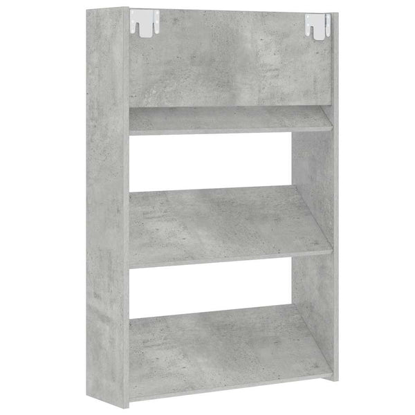 Wand Schuhschrank Betongrau 60x90 cm