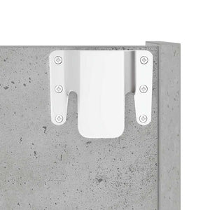 Wand-Schuhschränke, Betongrau, 2er Set