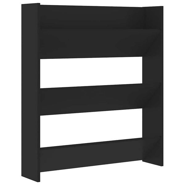 Wand Schuhschrank Schwarz 80x90 cm