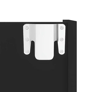 Wand Schuhschrank Schwarz 80x90 cm