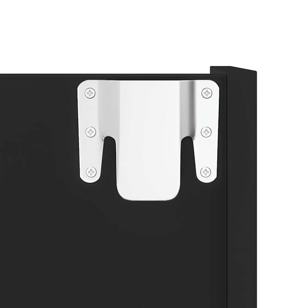 Wand Schuhschrank Schwarz 80x90 cm