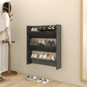 Wand Schuhschrank Grau 80x90 cm