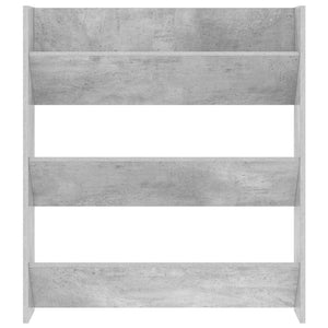 Betongrauer Wand-Schuhschrank 80cm