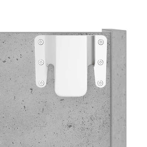 Betongrauer Wand-Schuhschrank 80cm