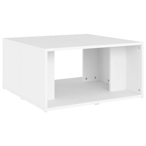 Weiße Couchtische 4er-Set 33x33 cm