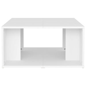 Weiße Couchtische 4er-Set 33x33 cm