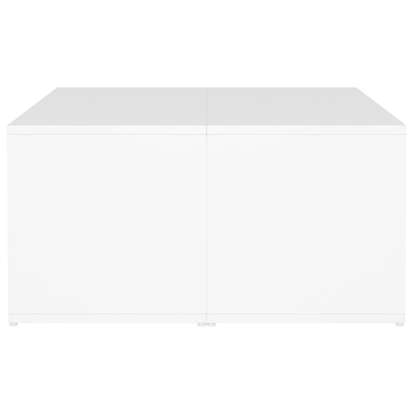 Weiße Couchtische 4er-Set 33x33 cm