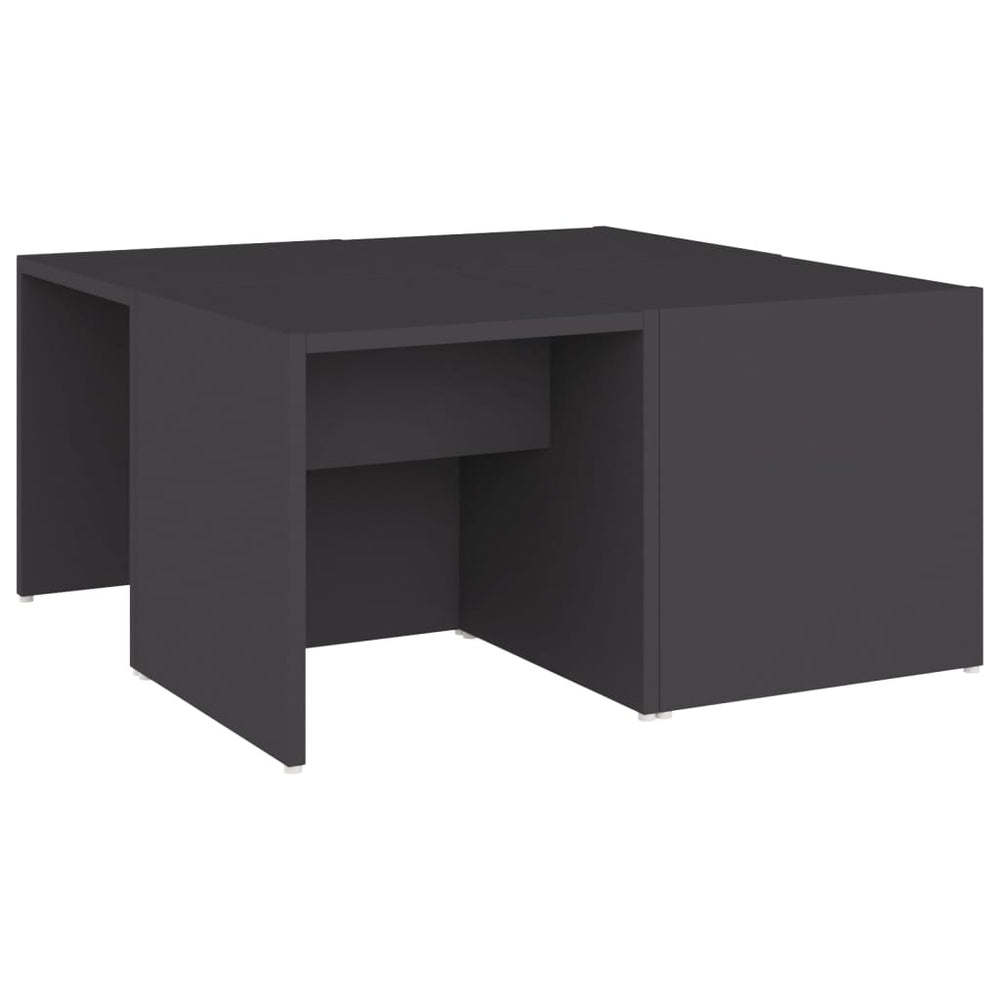 vidaXL Coffee Tables 4 pcs. Grey 33x33x33 cm Engineered Wood