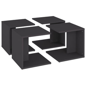 Graue Couchtische 4er Set