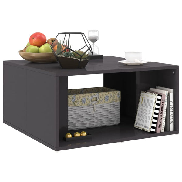 Couchtische Grau Hochglanz 4er-Set