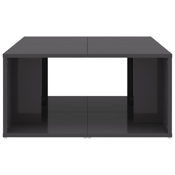 Couchtische Grau Hochglanz 4er-Set