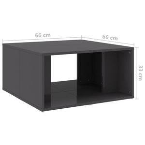 Couchtische Grau Hochglanz 4er-Set