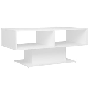 Weißer Couchtisch Holzwerkstoff 103,5 cm
