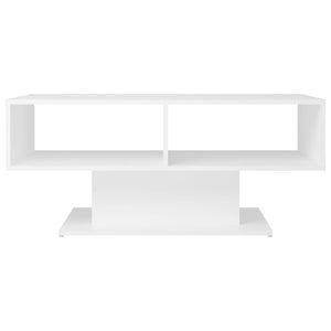 Weißer Couchtisch Holzwerkstoff 103,5 cm