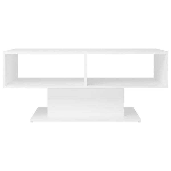 Weißer Couchtisch Holzwerkstoff 103,5 cm