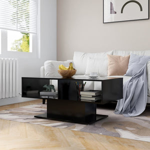 Schwarzer Couchtisch 103,5x50 cm