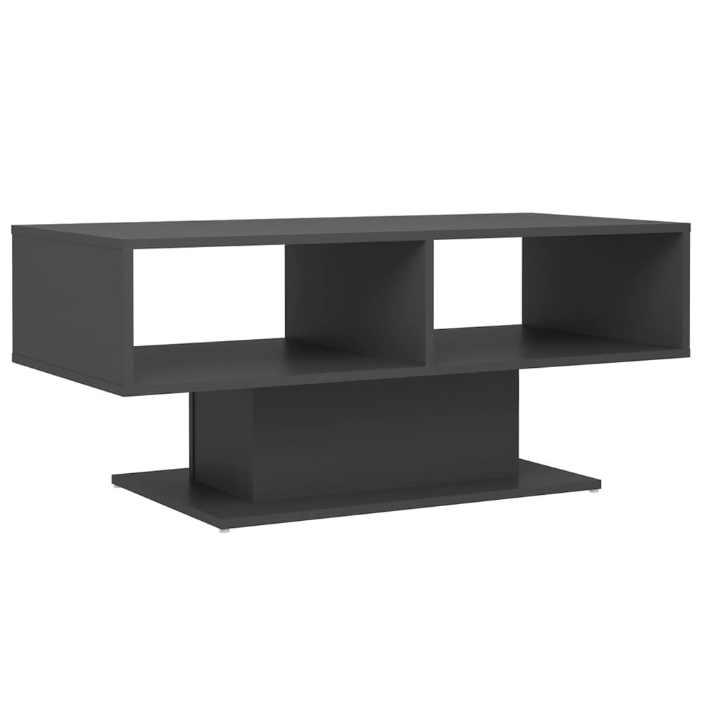 vidaXL Table basse Gris 103,5x50x44,5 cm Bois d'ingénierie