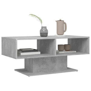 Betongrauer Couchtisch, 103,5 cm