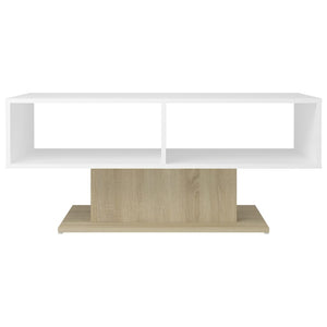 Couchtisch Weiß/Sonoma-Eiche 103,5cm
