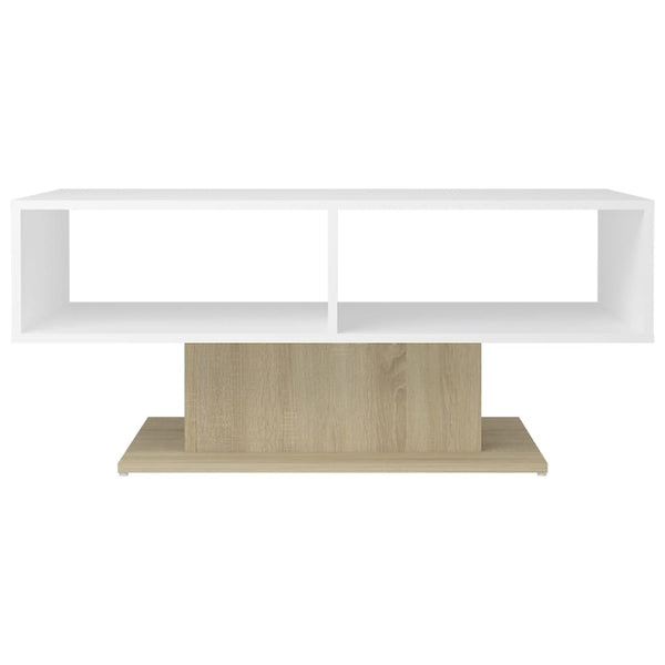Couchtisch Weiß/Sonoma-Eiche 103,5cm